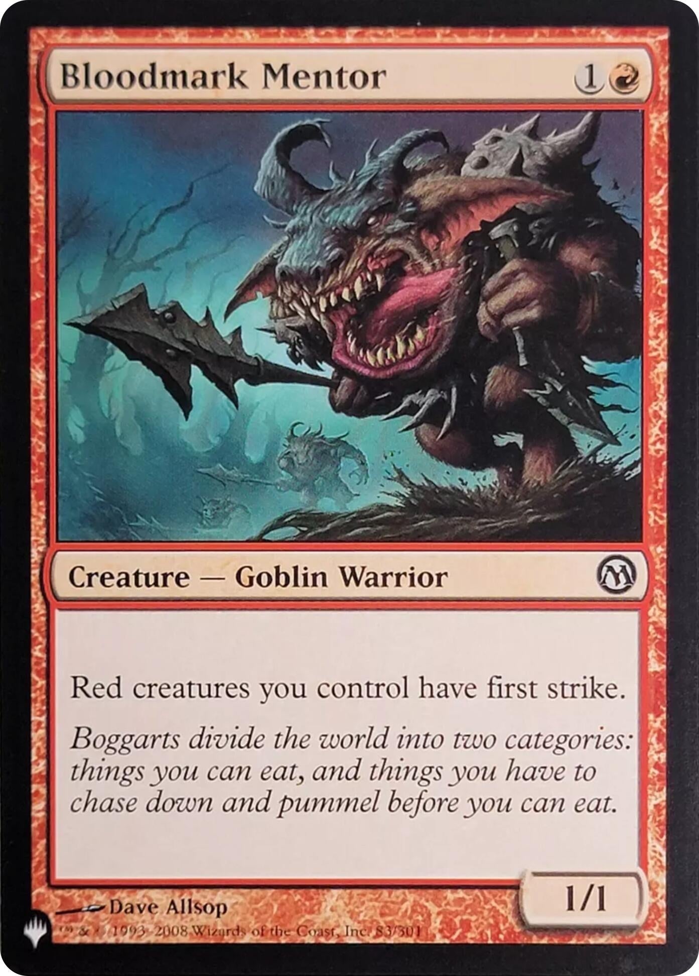 Image for Bloodmark Mentor (83) (83/301) (The List Reprints) - Magic: The Gathering