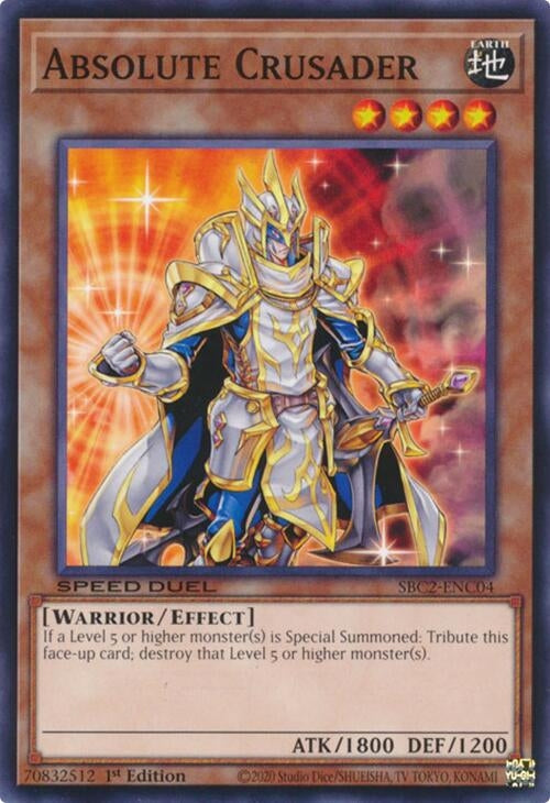 Image for Absolute Crusader (SBC2-ENC04) (SBC2) - YuGiOh