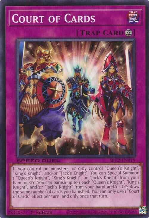 Image for Court of Cards (SBC2-ENA19) (SBC2) - YuGiOh