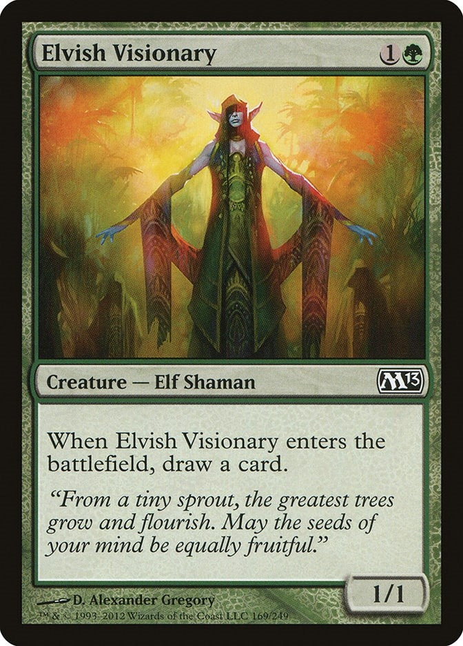 Image for Elvish Visionary (169) (Magic 2013 (M13)) - Magic: The Gathering