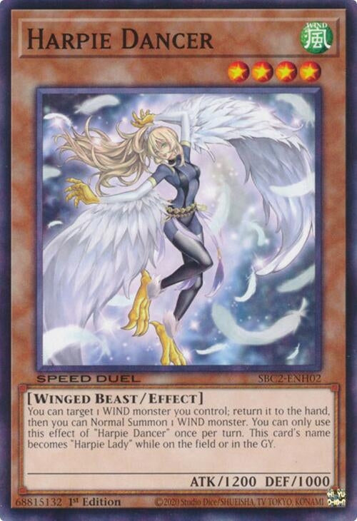 Image for Harpie Dancer (SBC2-ENH02) (SBC2) - YuGiOh