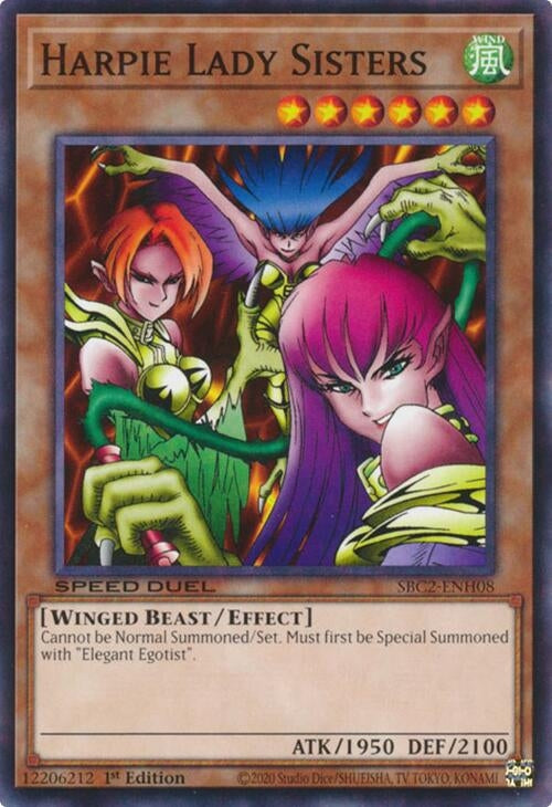 Image for Harpie Lady Sisters (SBC2-ENH08) (SBC2) - YuGiOh
