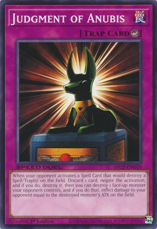 Image for Judgment of Anubis (SBC2-ENG19) (SBC2) - YuGiOh