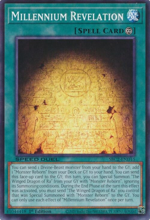 Image for Millennium Revelation (SBC2-END15) (SBC2) - YuGiOh