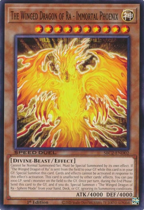 Image for The Winged Dragon of Ra - Immortal Phoenix (SBC2-END02) (SBC2) - YuGiOh