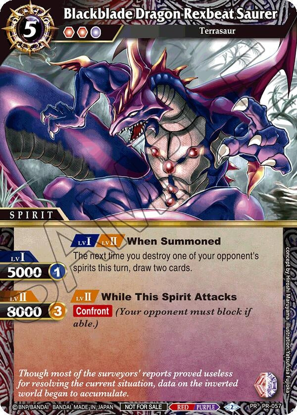 Image for Blackblade Dragon Rexbeat Saurer (Store Tournament & Sealed Deck Pack Vol.2) (PR-057) (Launch & Event Promos) - Battle Spirits Saga