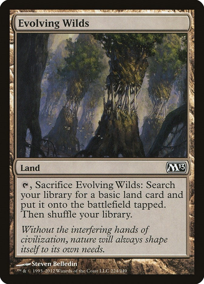 Image for Evolving Wilds (224) (Magic 2013 (M13)) - Magic: The Gathering
