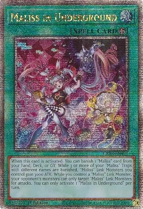 Image for Maliss in Underground (Quarter Century Secret Rare) (CRBR-EN021) (CRBR) - YuGiOh