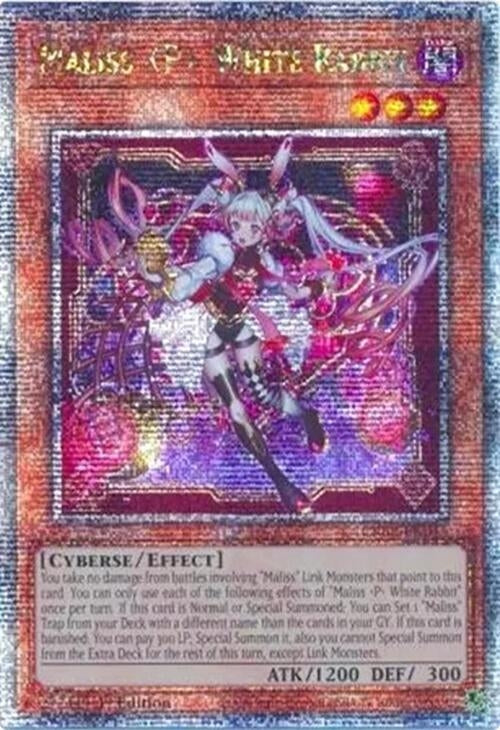 Image for Maliss P White Rabbit (Quarter Century Secret Rare) (CRBR-EN015) (CRBR) - YuGiOh