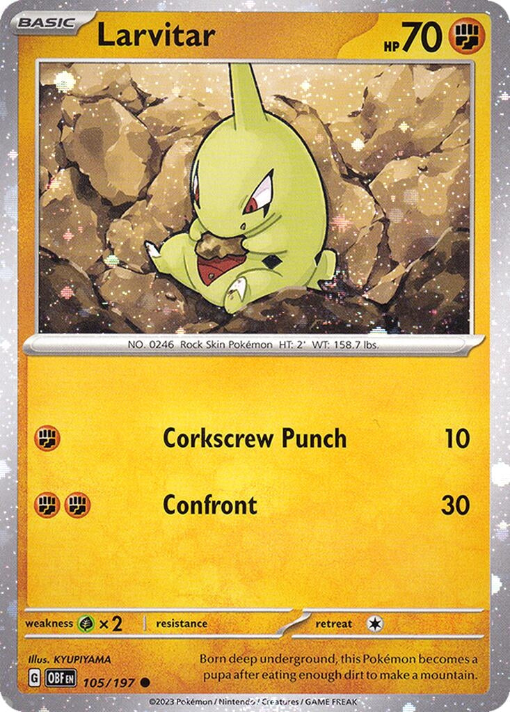 Image for Larvitar - 105/197 (Cosmos Holo) (105/197) (MCAP) - Pokemon