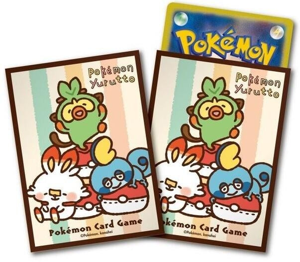 Image for Pokemon TCG: Pokemon Center Japan Exclusive Card Sleeves Pokemon Yurutto Chilling with Cushions -  (64-Pack) - Card Sleeves