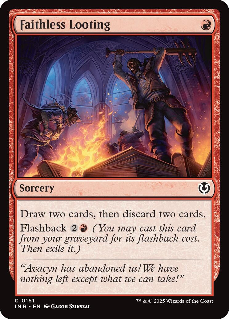 Image for Faithless Looting (151) (Innistrad Remastered) - Magic: The Gathering
