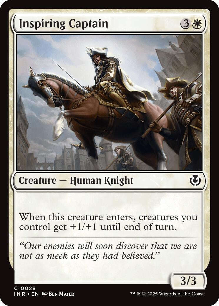 Image for Inspiring Captain (28) (Innistrad Remastered) - Magic: The Gathering