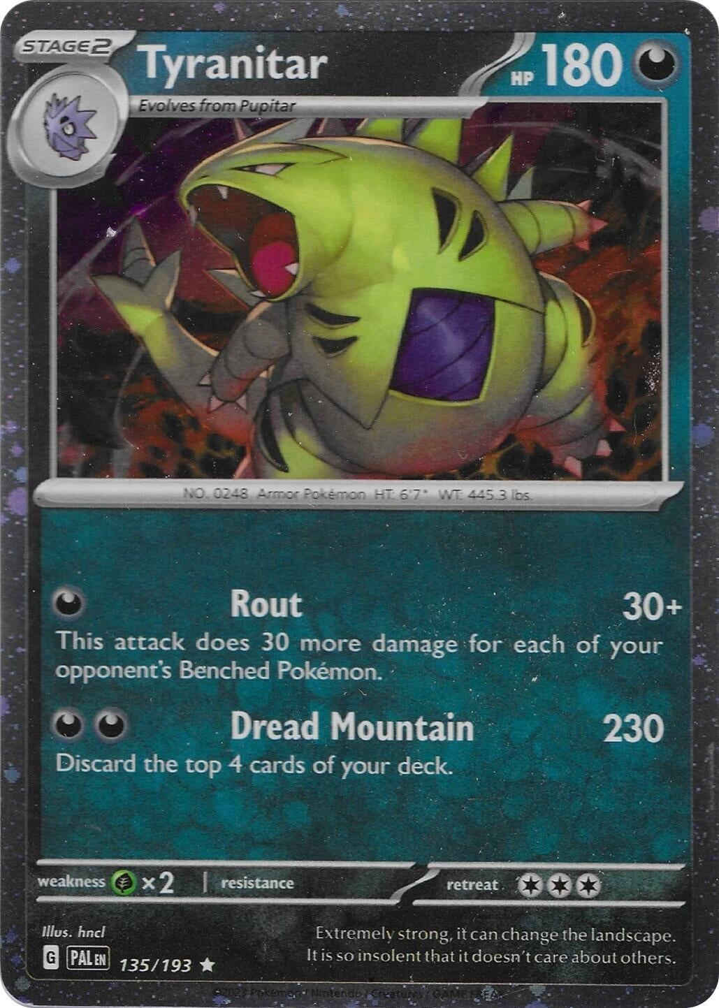 Image for Tyranitar - 135/193 (Cosmo Foil) (135/193) (MCAP) - Pokemon