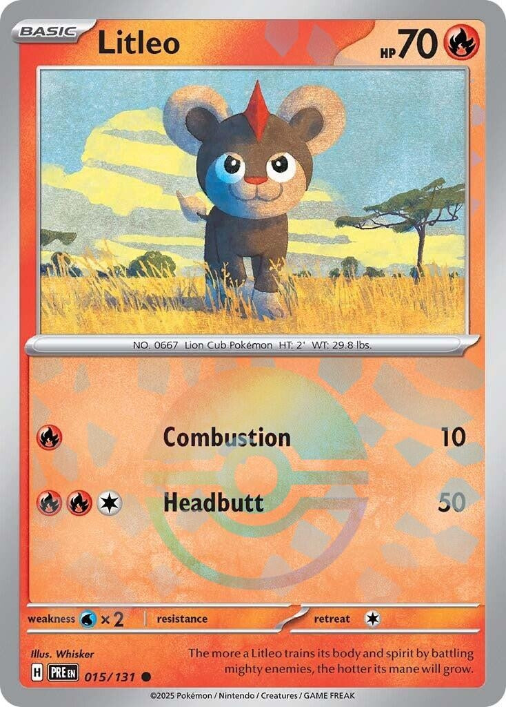 Image for Litleo (Poke Ball Pattern) (015/131) (PRE) - Pokemon