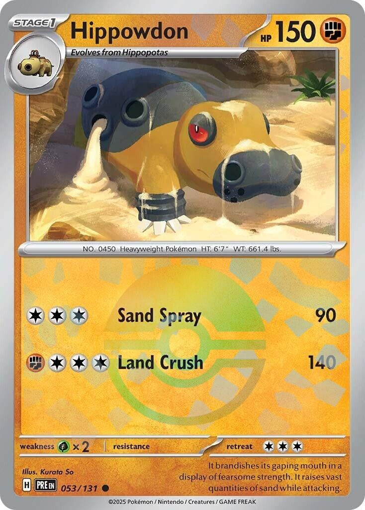 Image for Hippowdon (Poke Ball Pattern) (053/131) (PRE) - Pokemon