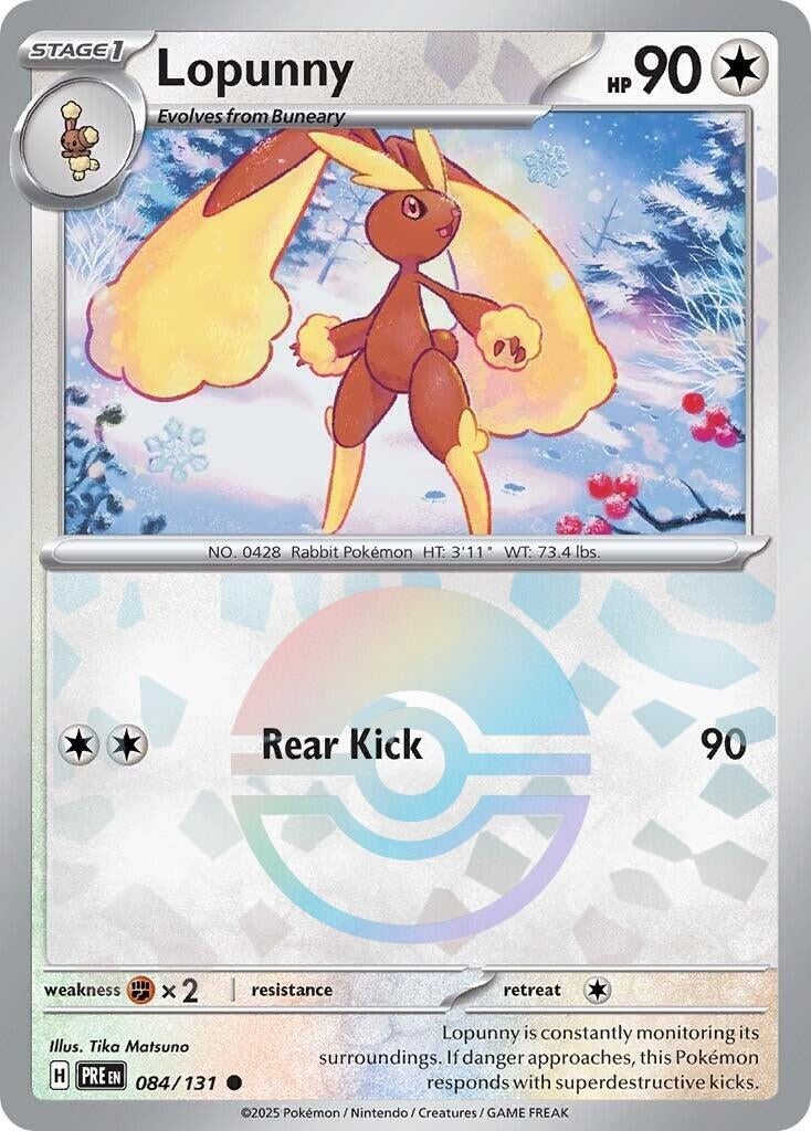 Image for Lopunny (Poke Ball Pattern) (084/131) (PRE) - Pokemon