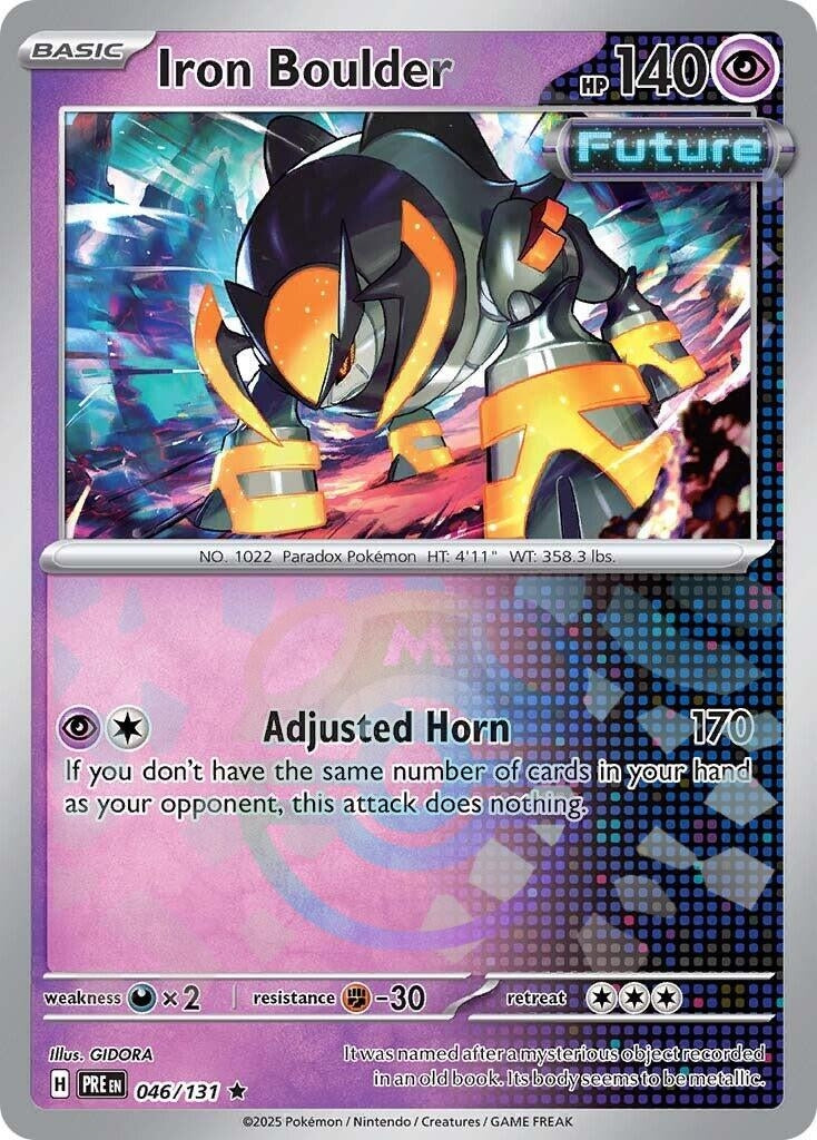 Image for Iron Boulder (Master Ball Pattern) (046/131) (PRE) - Pokemon