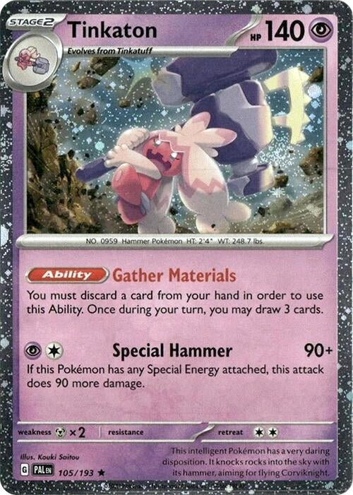 Image for Tinkaton - 105/193 (Cosmos Holo) (105/193) (BLE) - Pokemon