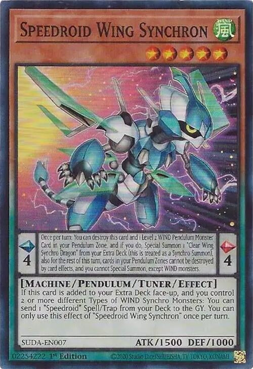 Image for Speedroid Wing Synchron (SUDA-EN007) (SUDA) - YuGiOh