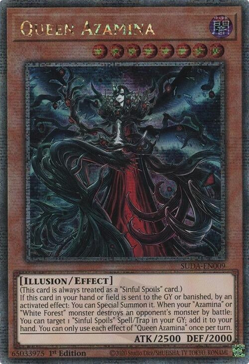 Image for Queen Azamina (Quarter Century Secret Rare) (SUDA-EN009) (SUDA) - YuGiOh