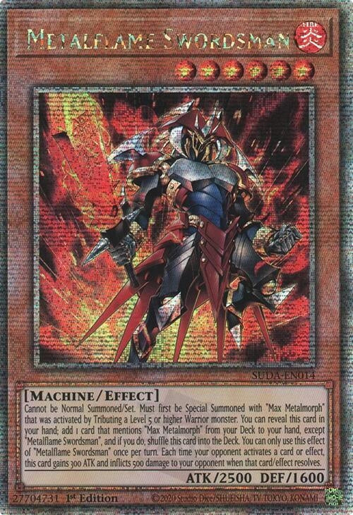 Image for Metalflame Swordsman (Quarter Century Secret Rare) (SUDA-EN014) (SUDA) - YuGiOh