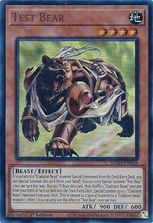 Image for Test Bear (SUDA-EN018) (SUDA) - YuGiOh