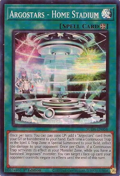 Image for Argostars - Home Stadium (SUDA-EN058) (SUDA) - YuGiOh
