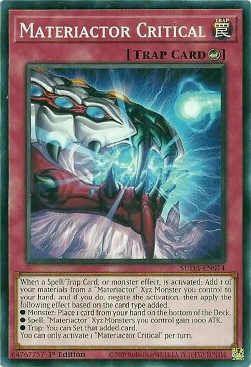 Image for Materiactor Critical (SUDA-EN074) (SUDA) - YuGiOh