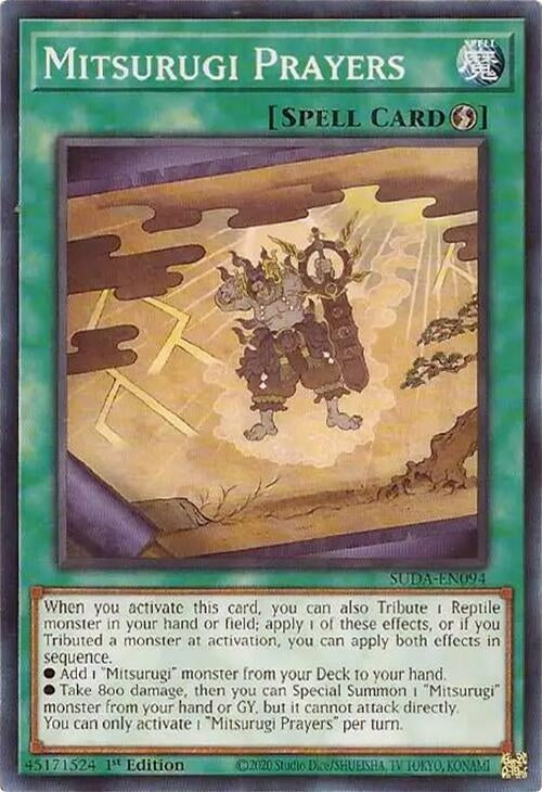 Image for Mitsurugi Prayers (SUDA-EN094) (SUDA) - YuGiOh