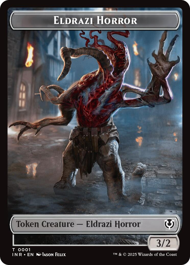 Image for Eldrazi Horror // Human Soldier (0003) Double-Sided Token (1 // 3) (Innistrad Remastered) - Magic: The Gathering