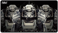 Image for Brotherhood of Steel Black Stitched Standard Gaming Playmat for Bethesda - Fallout - Playmats