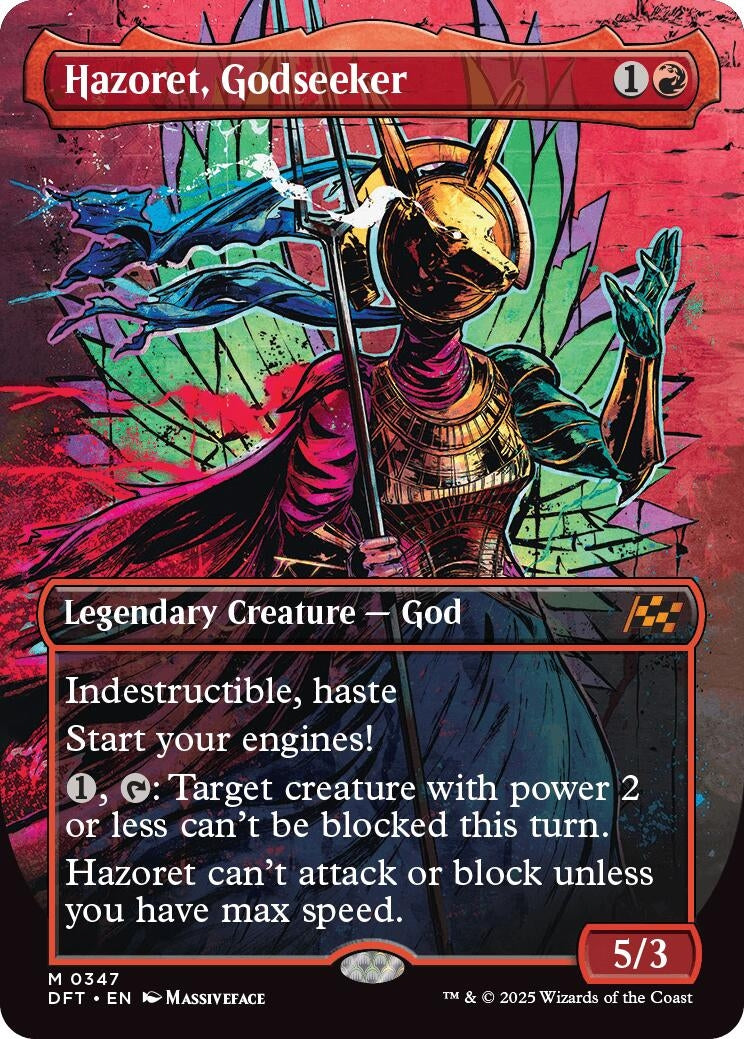 Image for Hazoret, Godseeker (Borderless) (347) (Aetherdrift) - Magic: The Gathering