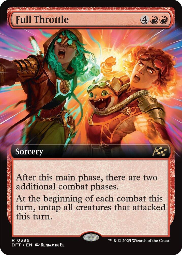 Image for Full Throttle (Extended Art) (386) (Aetherdrift) - Magic: The Gathering