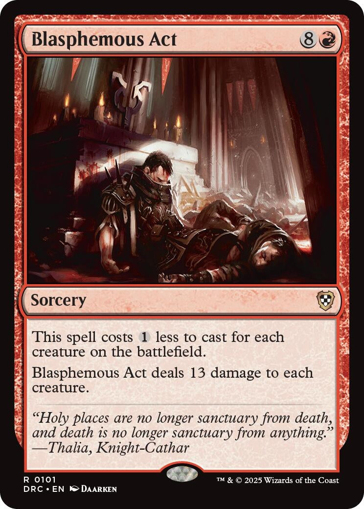 Image for Blasphemous Act (101) (Aetherdrift) - Magic: The Gathering