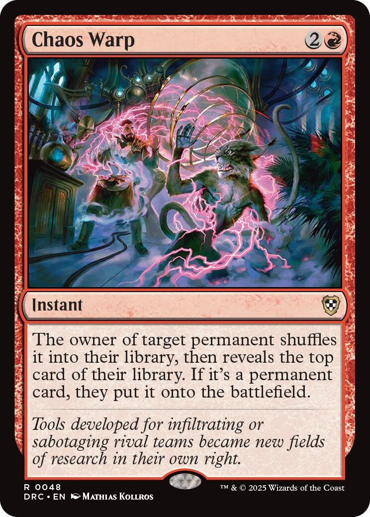 Image for Chaos Warp (48) (Aetherdrift) - Magic: The Gathering
