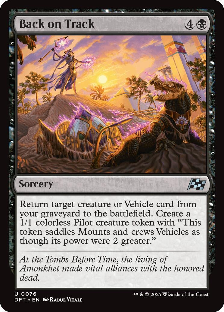Image for Back on Track (76) (Aetherdrift) - Magic: The Gathering