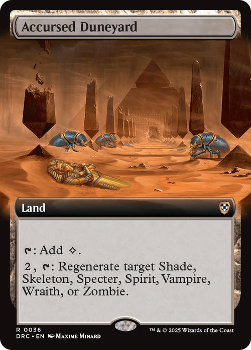 Image for Accursed Duneyard (Extended Art) (36) (Aetherdrift) - Magic: The Gathering