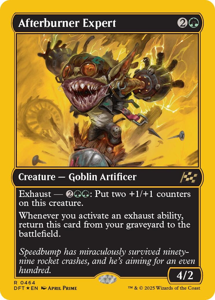 Image for Afterburner Expert (First-Place Foil) (464) (Aetherdrift) - Magic: The Gathering