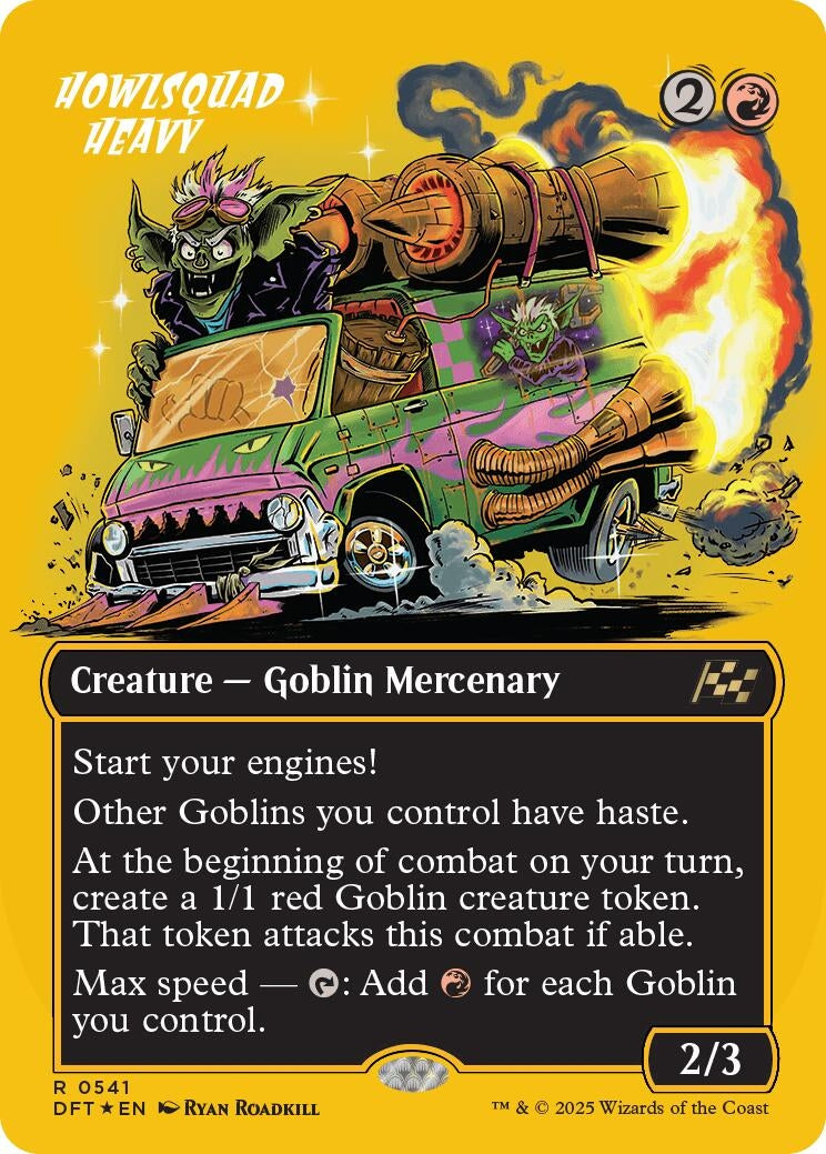 Image for Howlsquad Heavy (Borderless) (First-Place Foil) (541) (Aetherdrift) - Magic: The Gathering