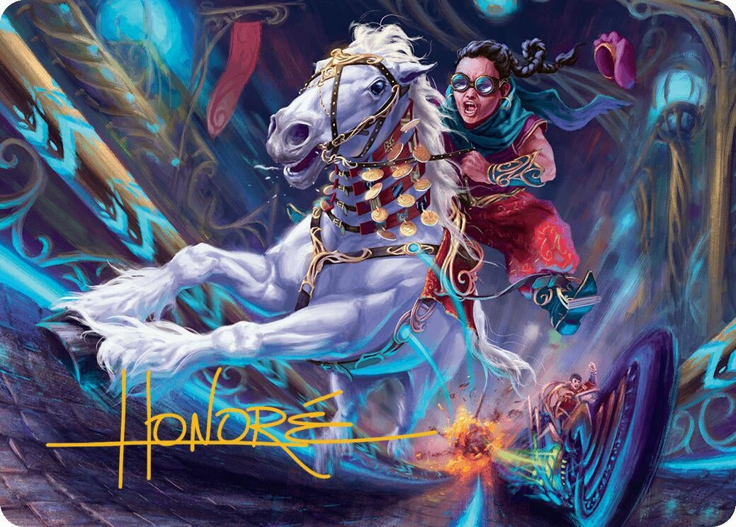Image for Gilded Ghoda Art Card (Gold-Stamped Signature) (34) (Aetherdrift) - Magic: The Gathering