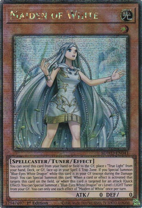 Image for Maiden of White (Quarter Century Secret Rare) (SDWD-EN041) (SDWD) - YuGiOh