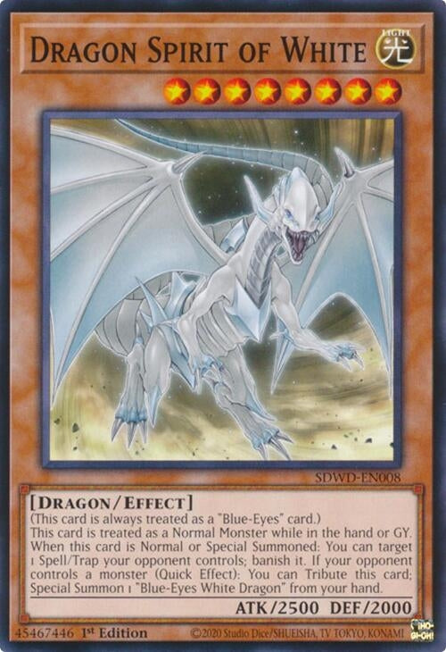 Image for Dragon Spirit of White (SDWD-EN008) (SDWD) - YuGiOh