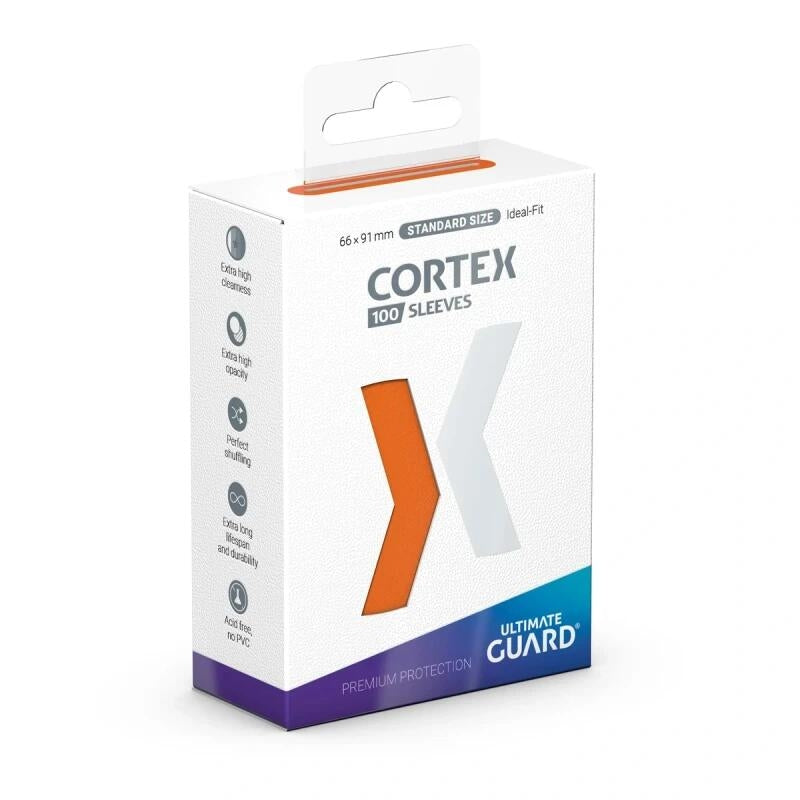Image for Cortex Sleeves Standard Size - Glossy Orange (100ct.) - Card Sleeves