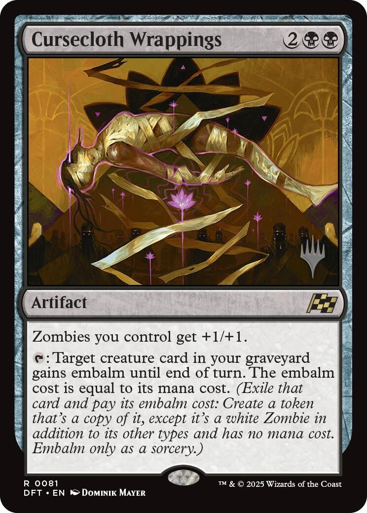 Image for Cursecloth Wrappings (81) (Aetherdrift) - Magic: The Gathering