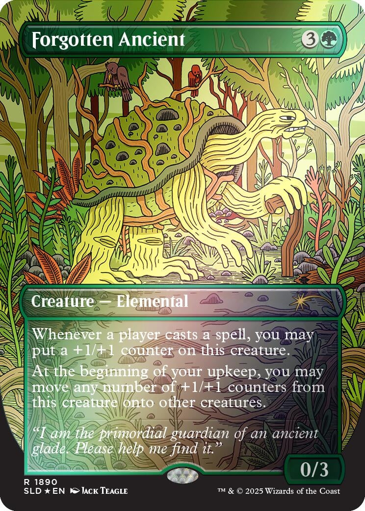 Image for Forgotten Ancient (Rainbow Foil) (1890) (Secret Lair Drop Series) - Magic: The Gathering