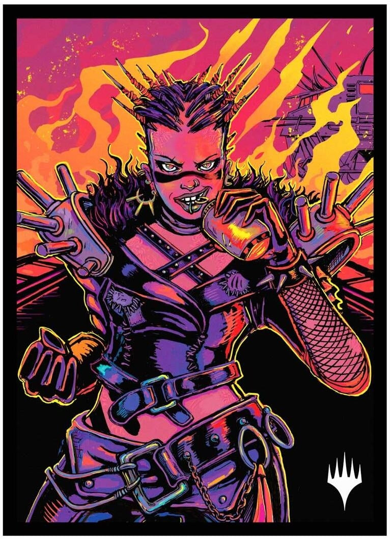 Image for Aetherdrift - Borderless Racer 4: Far Fortune End Boss Standard Deck Protector Sleeves for Magic: The Gathering (100-pack) - Card Sleeves