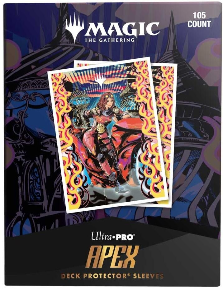 Image for Aetherdrift - Variant Art PW: Chandra, Spark Hunter APEX Deck Protector Sleeves for Magic: The Gathering (105-pack) - Card Sleeves
