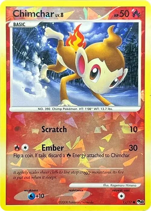 Image for Chimchar (Cracked Ice Holo) (012/017) (POP) - Pokemon