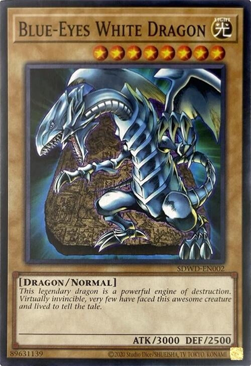 Image for Blue-Eyes White Dragon (SDWD-EN002) (Unlimited Misprint) (SDWD-EN002) (SDWD) - YuGiOh